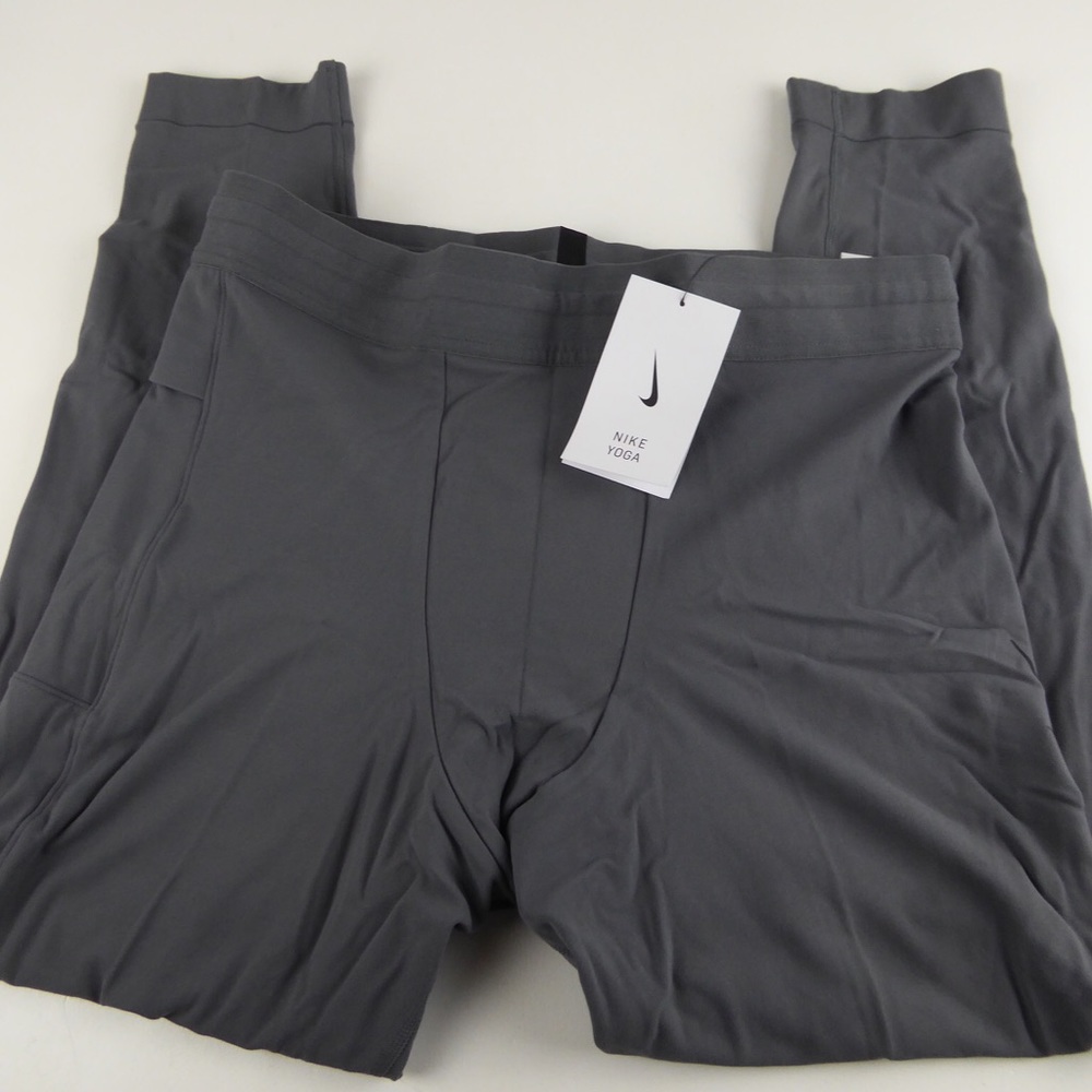 Nike Gym Yoga Workout 3/4 Tights Dri-Fit Stretch Leggings Drawcord & Pocket NWT